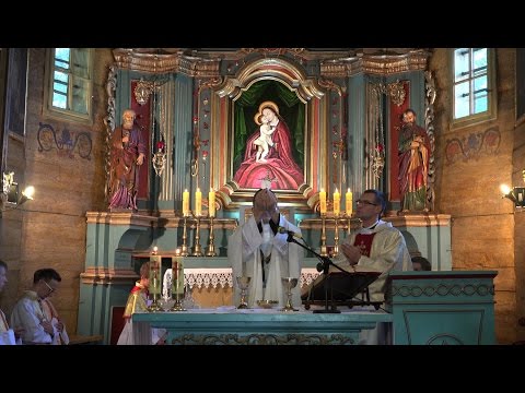 Msza św odpustowa , św Apostołów Piotra i Pawła w zabytkowym kościele.