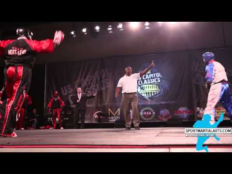 Kodaq Wray vs. Ross Levine - Team Sparring Round 3 - 2014 US Capitol Classics & China Open