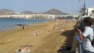 preview picture of video 'Pasear o Caminar por La Playa de las Canteras en Las Palmas de Gran Canaria.mp4'