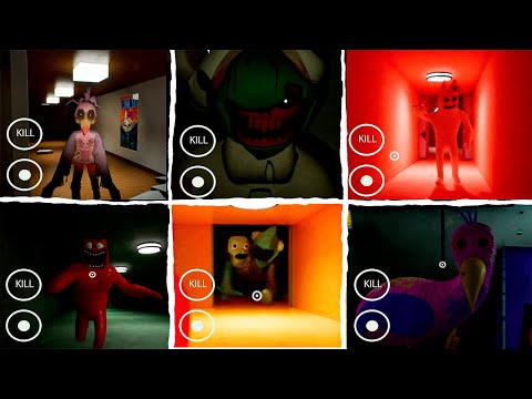 ALL Escapes FROM Monsters in Garten of Banban 1-8! (Chase Compilation)