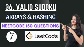 YouTube video '36. Valid Sudoku || NEETCODE 150'