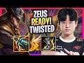 ZEUS IS READY TO PLAY TWISTED FATE! - T1 Zeus Plays Twisted Fate TOP vs K'sante! | Season 2024