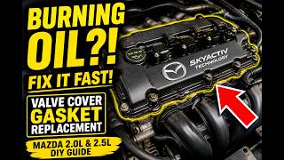 Mazda 2.5 Valve Cover Gasket Replacement (Fix Oil Leak FAST!)