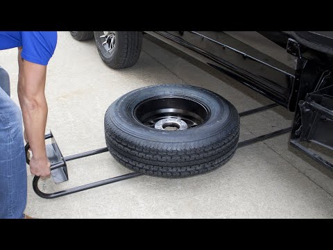 BAL Hide-A-Spare Eliminates Unsightly Spare Tire from Bumper of RV Camper Trailer