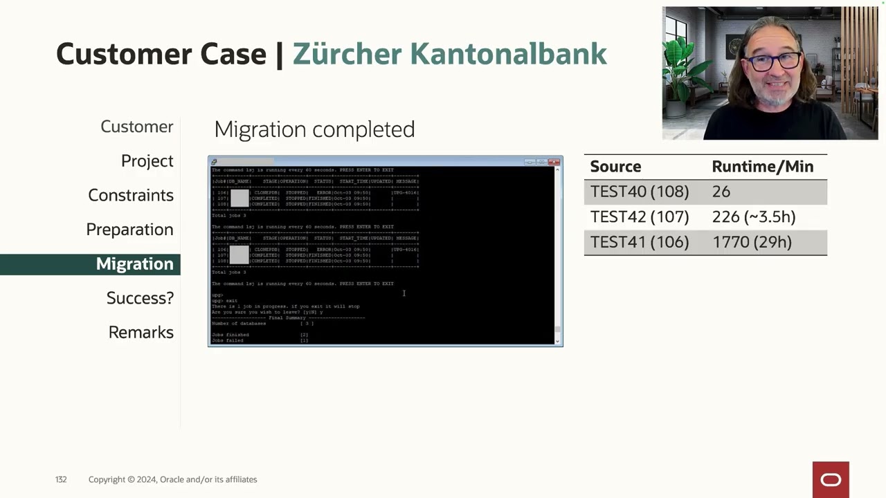 How a customer used refreshable clone PDBs to perform migrations