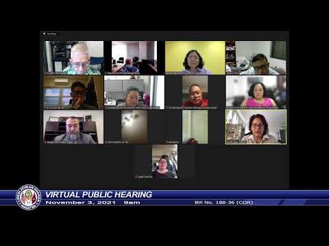 Virtual Public Hearing - Speaker Therese M. Terlaje - November 3, 2021 9am