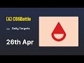 CSS Battle - Daily Target 26th April 2024 solution | CSS Challenge