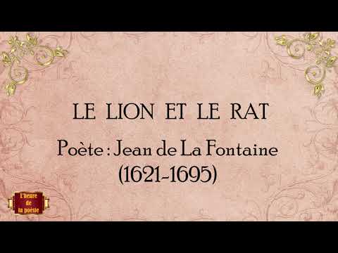Fable:  LE LION ET LE RAT      I   JEAN DE LA FONTAINE