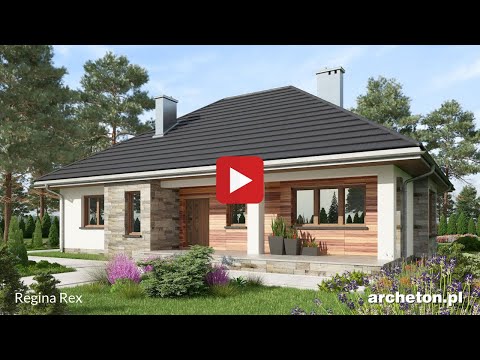 Projekt domu Regina Rex- archeton pl - parterowy 129,6 m2
