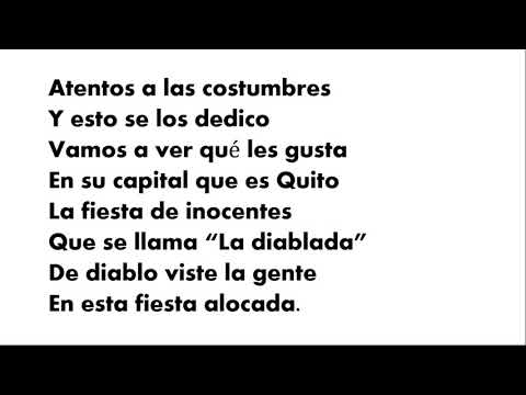 TROVA DOBLETIADA DEDICADA A ECUADOR