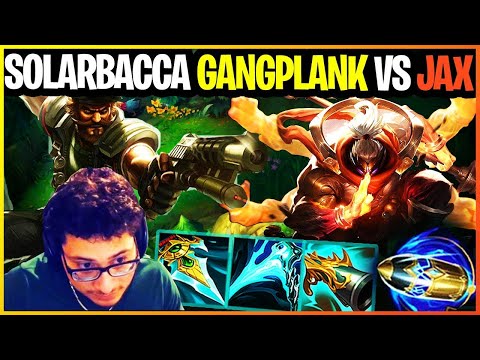 RANK#1 Gangplank NA/EUW Solarbacca Vs Jax Master