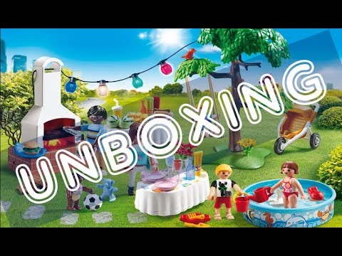 UNBOXING : PLAYMOBIL 9272 FAMILLE ET BARBECUE ESTIVAL - 100% PLAYMO TUTO