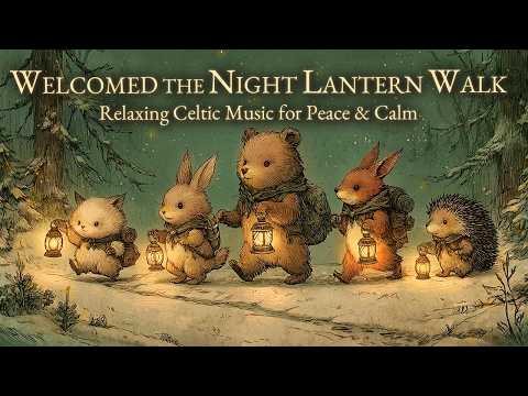 [Celtic Music] A Slow, Peaceful Winter Night – Lantern Walk of Welcoming Darkness
