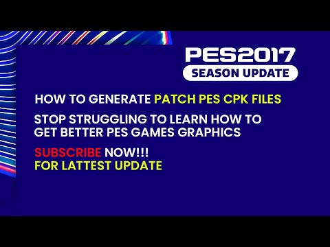 PES 2017 HOW TO GENERATE SINGLE CPK FILES IN PES GAMES