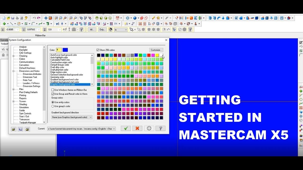 GETTING STARTED IN MASTERCAM X5