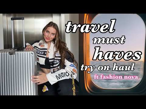 travel essentials try-on haul ✈️ ft Fashion Nova
