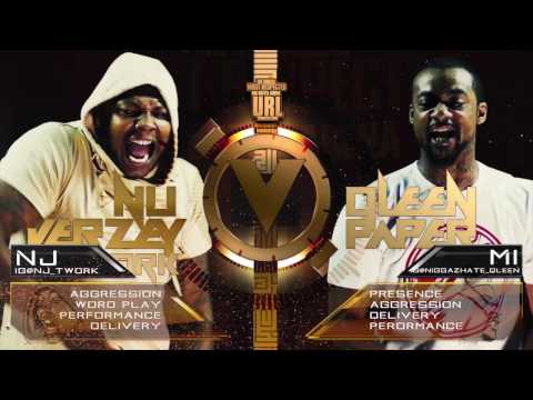 NU JERZY TWORK VS QLEEN PAPER SMACK/ URL RAP BATTLE | URLTV
