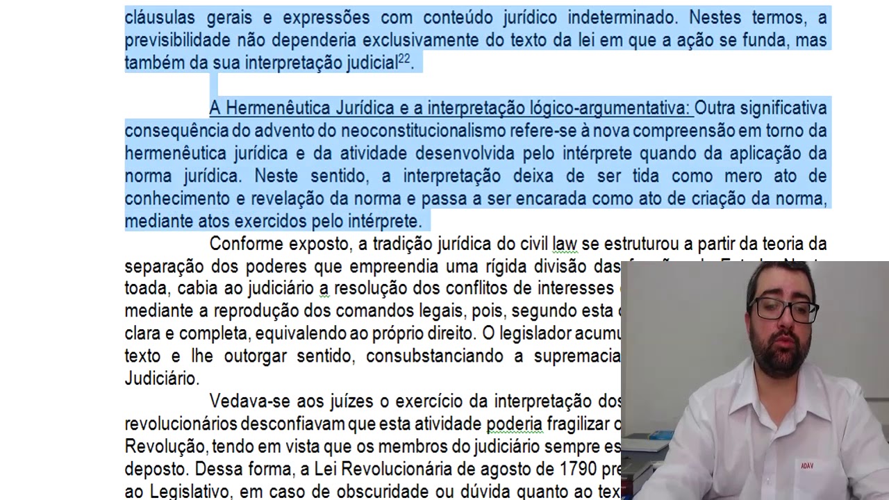 Expansão da técnica das Cláusulas gerais, p. 13-16 do livro Anotações de Teoria Geral do Processo