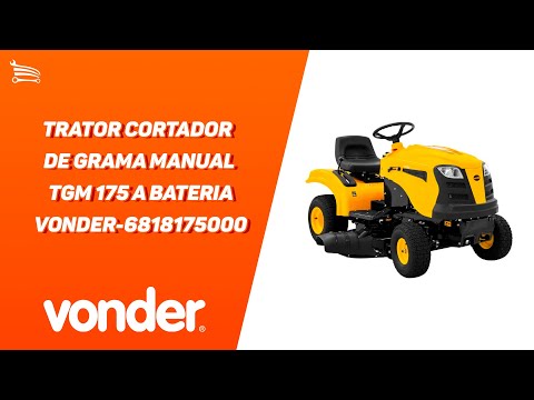 Trator Cortador de Grama Manual TGM 175 Gasolina 4T 16HP 5,5L 608cc - Video