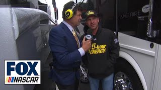 Michael Waltrip grid walk at Bristol