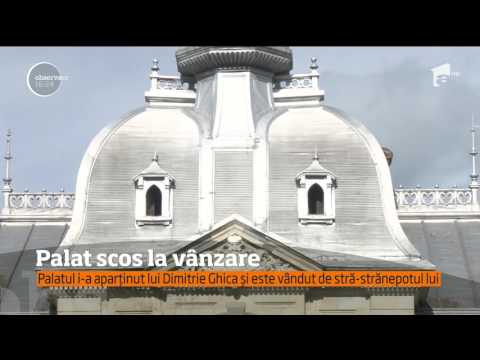 Palatul Ghica din Comăneşti scos la vânzare pe internet