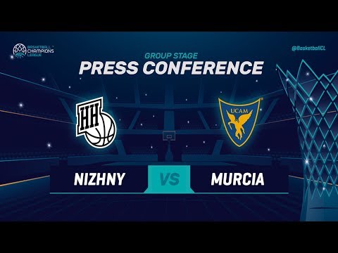 Nizhny Novgorod v UCAM Murcia CB - Press Conference - Basketball Champions League 2018-19