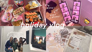 holiday vlog 🌷 | new piercing, photo booths, picnic, cafe hopping, shooting, fun with friends