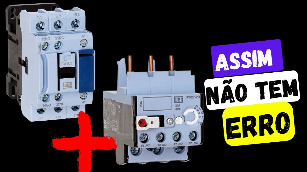 COMO DIMENSIONAR O CONTATOR E O RELÉ TÉRMICO PARA O MOTOR TRIFÁSICO?