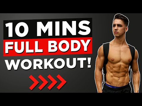 10 MIN FULL BODY WORKOUT (NO EQUIPMENT BODYWEIGHT WORKOUT!)