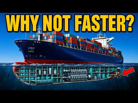 Why A 200,000 Ton Ship Can't Move Faster Than 40 MPH