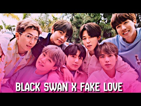 Black Swan x Fake Love || mash up Edit💜