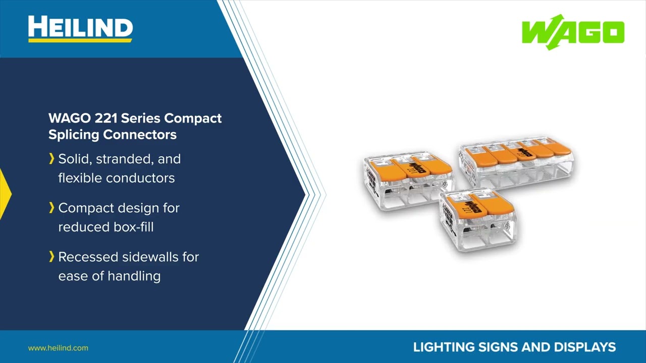 WAGO Connectivity Solutions for Lighting, Signs & Displays | Heilind Electronics