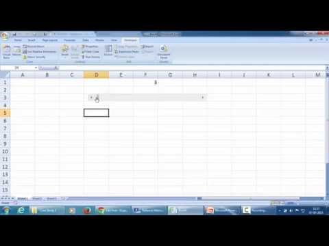 Add Scroll Bar in a Worksheet