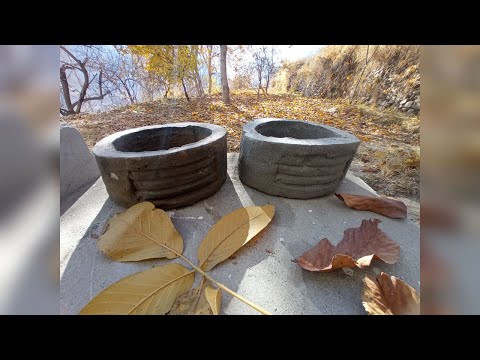 DIY Flower Pot from Raw Materials | Hunza Valley | Aleem Lens