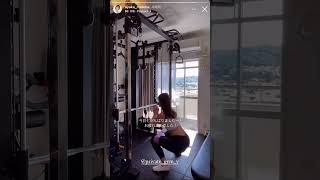 モデル リポーター 的場絢香 ジム トレーニング動画 #shorts