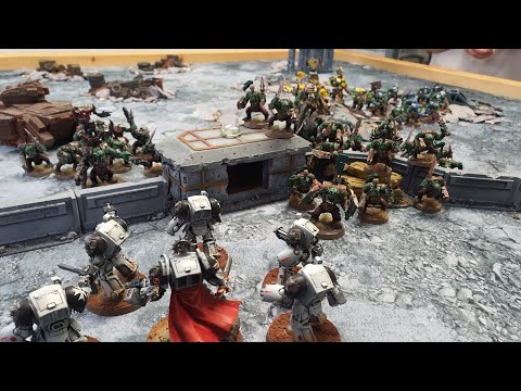Orks Vs Black Templars - Warhammer 40k Battle Report