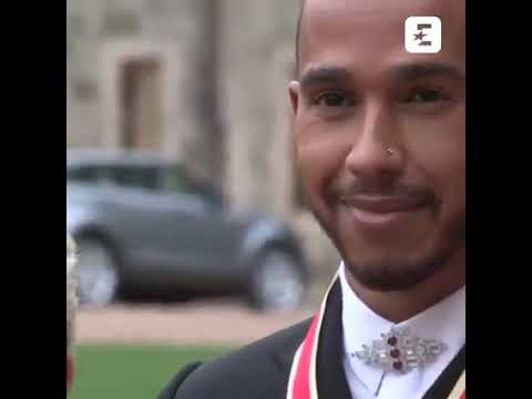 Sir Lewis Hamilton receives knighthood at Windsor Castle.