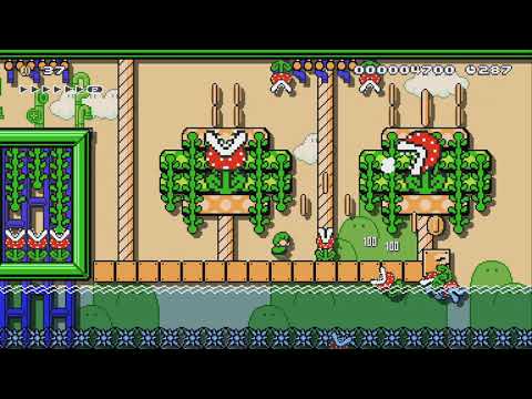 Piranha Plants Pipeline #FLCL by Jelledot - Super Mario Maker 2 - No Commentary 1bv
