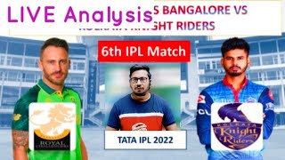 BLR vs KOL  Team Prediction II BLR vs KOL 6TH IPLT20 29 March II KKR vs RCB Match Prediction