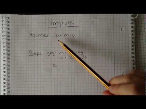 Physik: Einen Impuls berechnen - die Formel