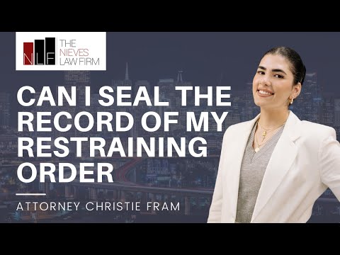 Can I Seal the Record of My Restraining Order?