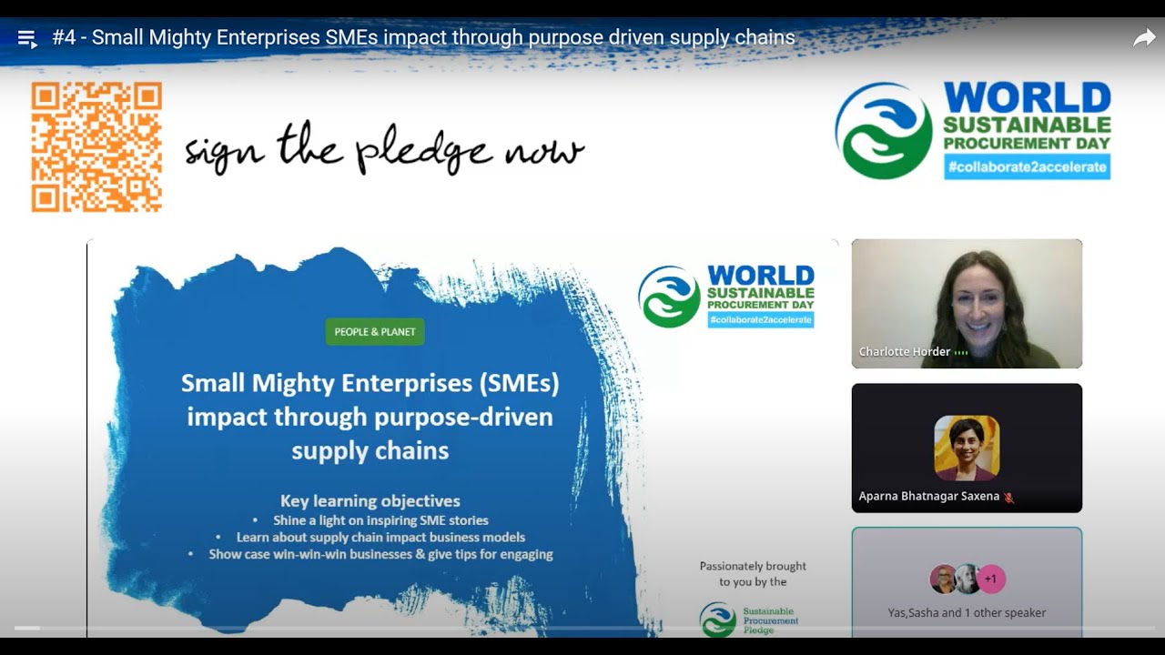 #4 - Small Mighty Enterprises SMEs   impact through purpose driven supply chains