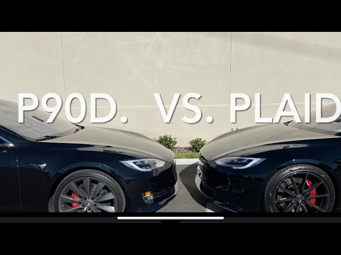 Tesla Model S Plaid vs. P90D.. is it even CLOSE??