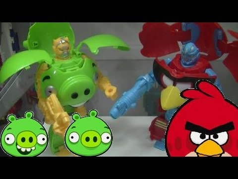 Angry Birds Transformers - Super Red Bird and Pig Review - Protoman