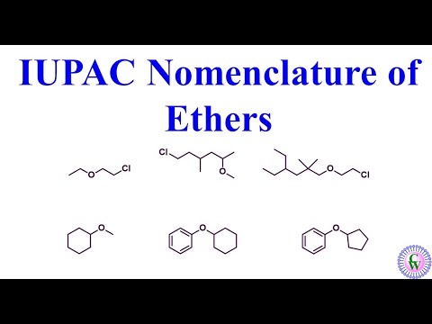 IUPAC Nomenclature of ethers