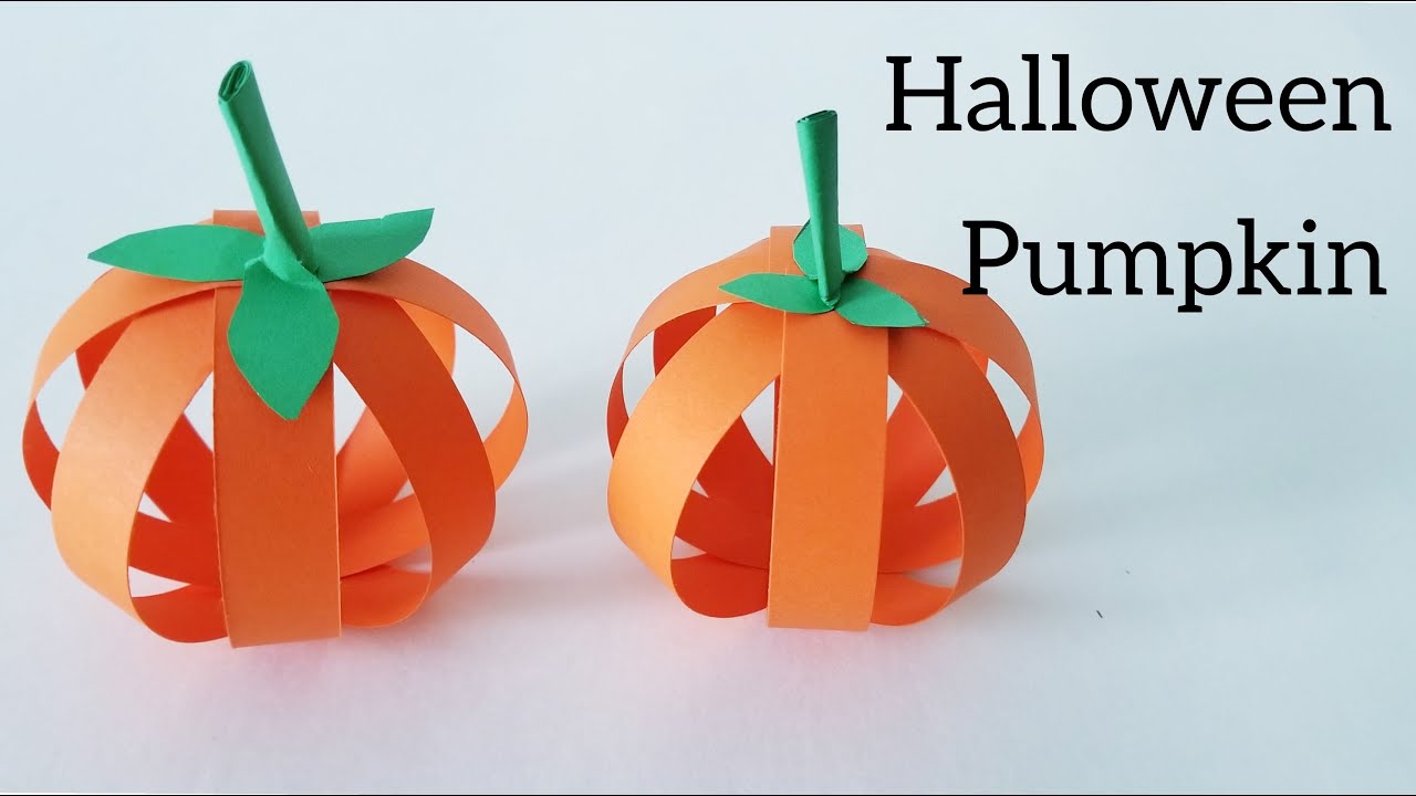 How to make Halloween Pumpkin | DIY Halloween Crafts | Halloween Paper craft Ideas | kids Halloween