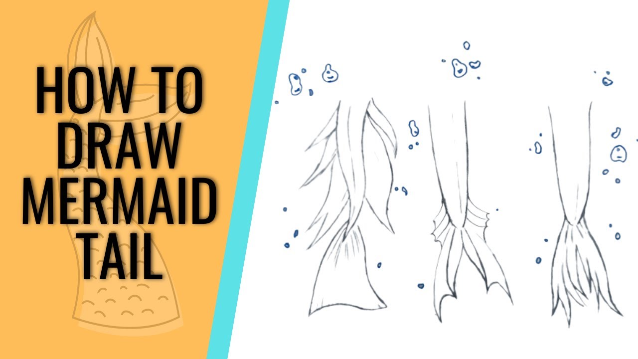 Easy drawing mermaid tail part 1 | how to draw mermaid tails tutorial