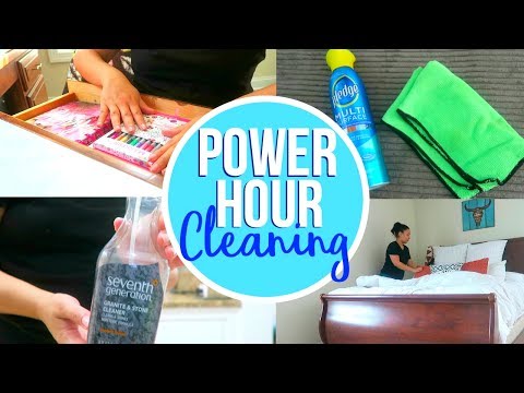 POWER HOUR CLEANING | SPEED CLEAN WITH ME 2017 | Page Danielle Video