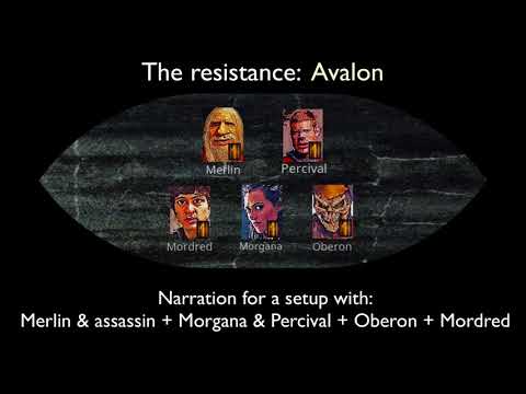 Merlin & assassin + Morgana & Percival + Mordred + Oberon (Narration for "The Resistance: Avalon")
