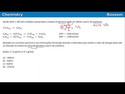 Acafe 2022-1 Q38 Medicina - Termoquímica Lei de Hess
